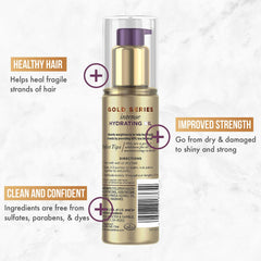 Pantene treated hair before and after showing improved shine and smoothness