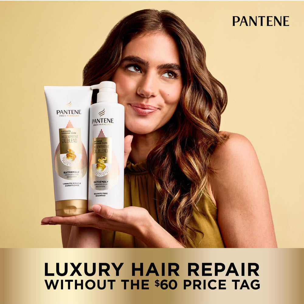 Pantene in-shower use on wet hair showing improved manageability