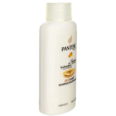 Pantene lifestyle travel bathroom showing ready-to-use convenience on trips benefit