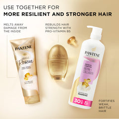 Pantene treated hair with smooth shine demonstrating improved manageability