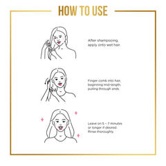 Applying Pantene mask to damp hair demonstrating easy distribution and smoothing benefit