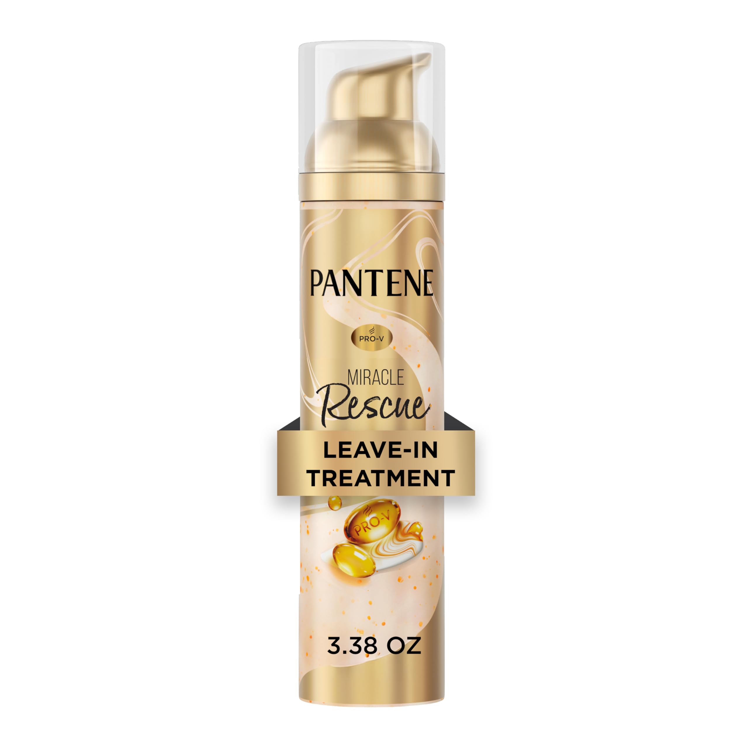 Pantene bottle front view showing product and instant repair benefit