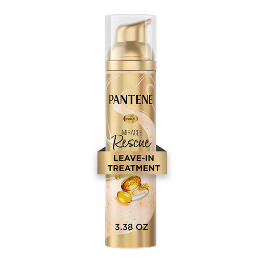 Pantene bottle front view showing product and instant repair benefit