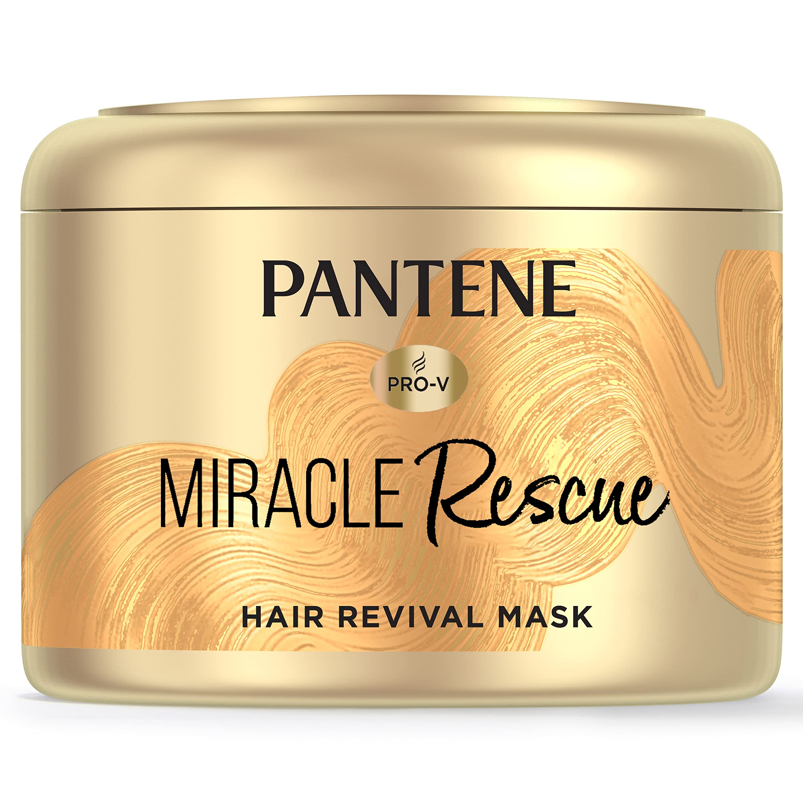 Pantene jar front view showing Miracle Rescue label and restorative benefit