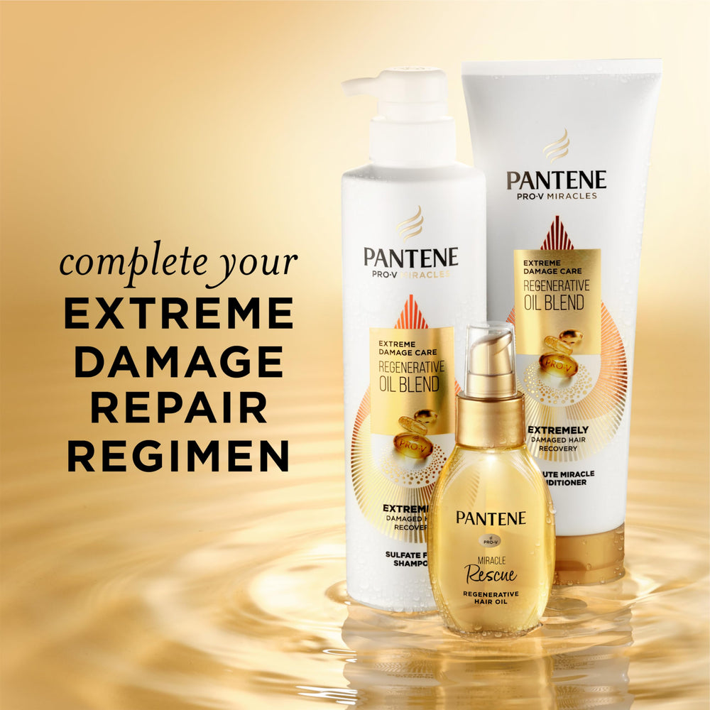 Pantene packaging back label displaying ingredients and product details