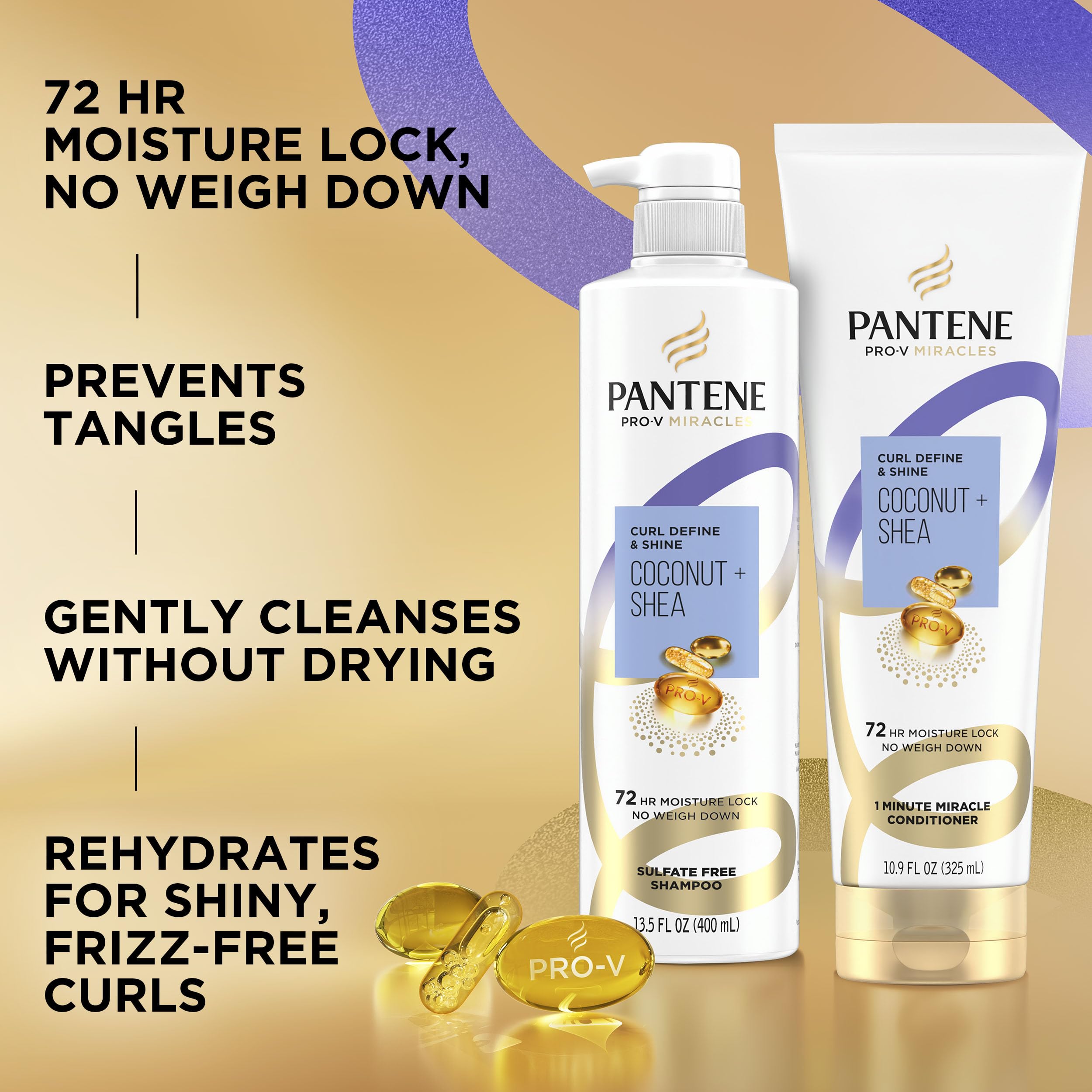 Pantene Pro-V back label with ingredients and usage directions displayed