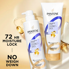 Pantene Pro-V before and after curls showing improved definition