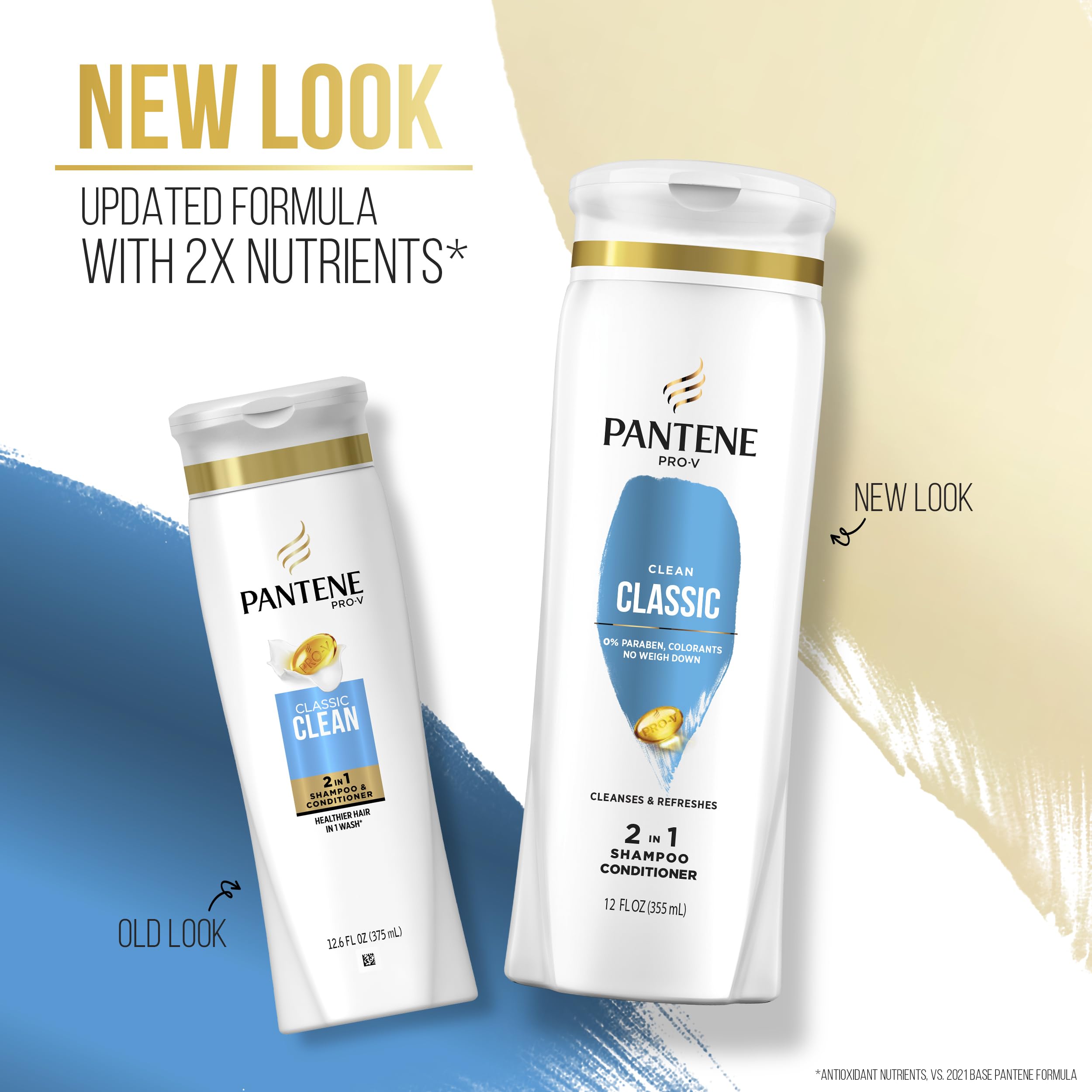 Pantene being dispensed from bottle pump showing easy application benefit