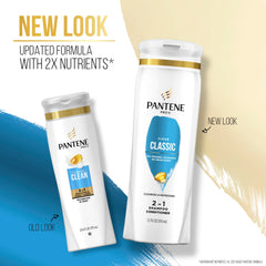 Pantene being dispensed from bottle pump showing easy application benefit