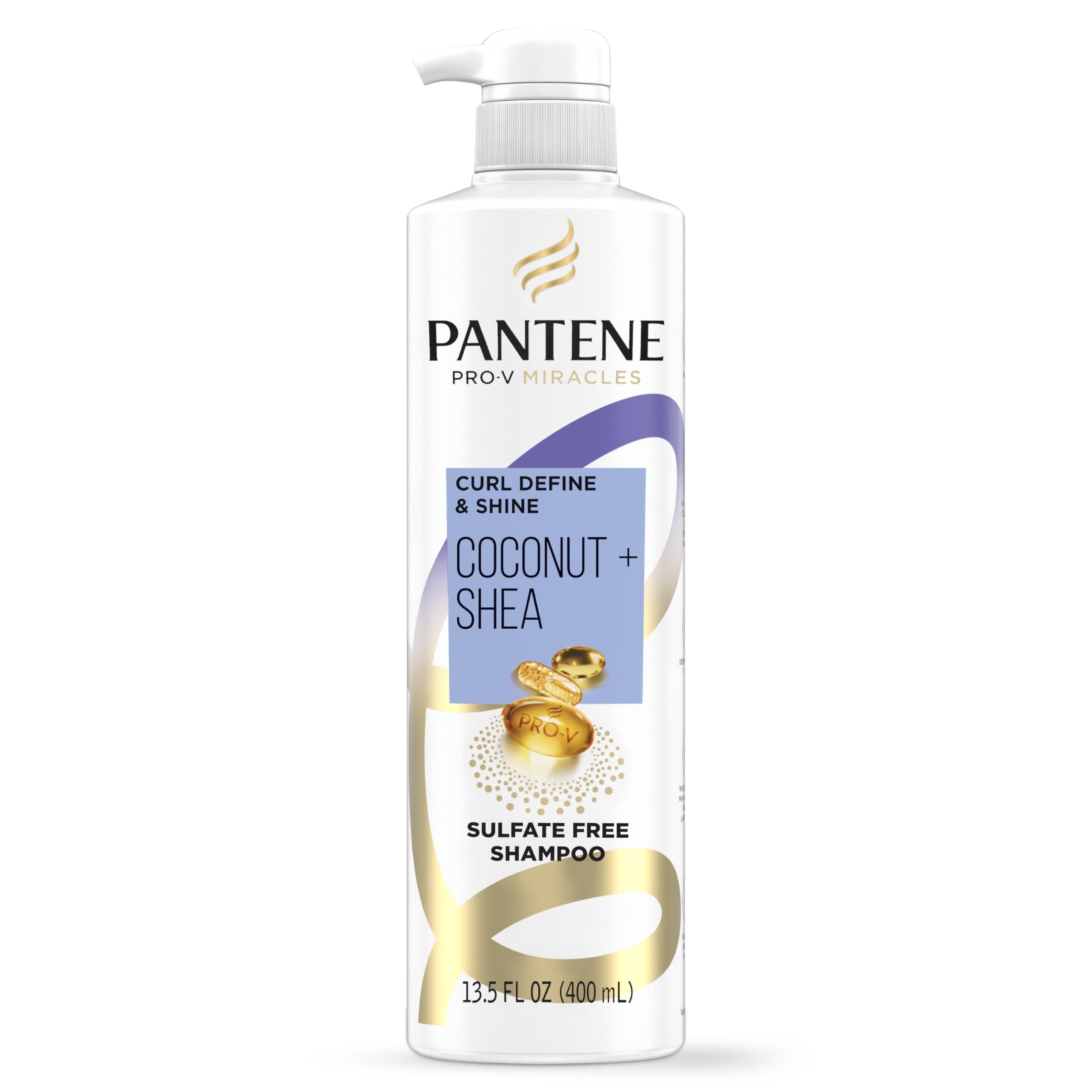 Pantene Pro-V front packaging showing product and curl benefits