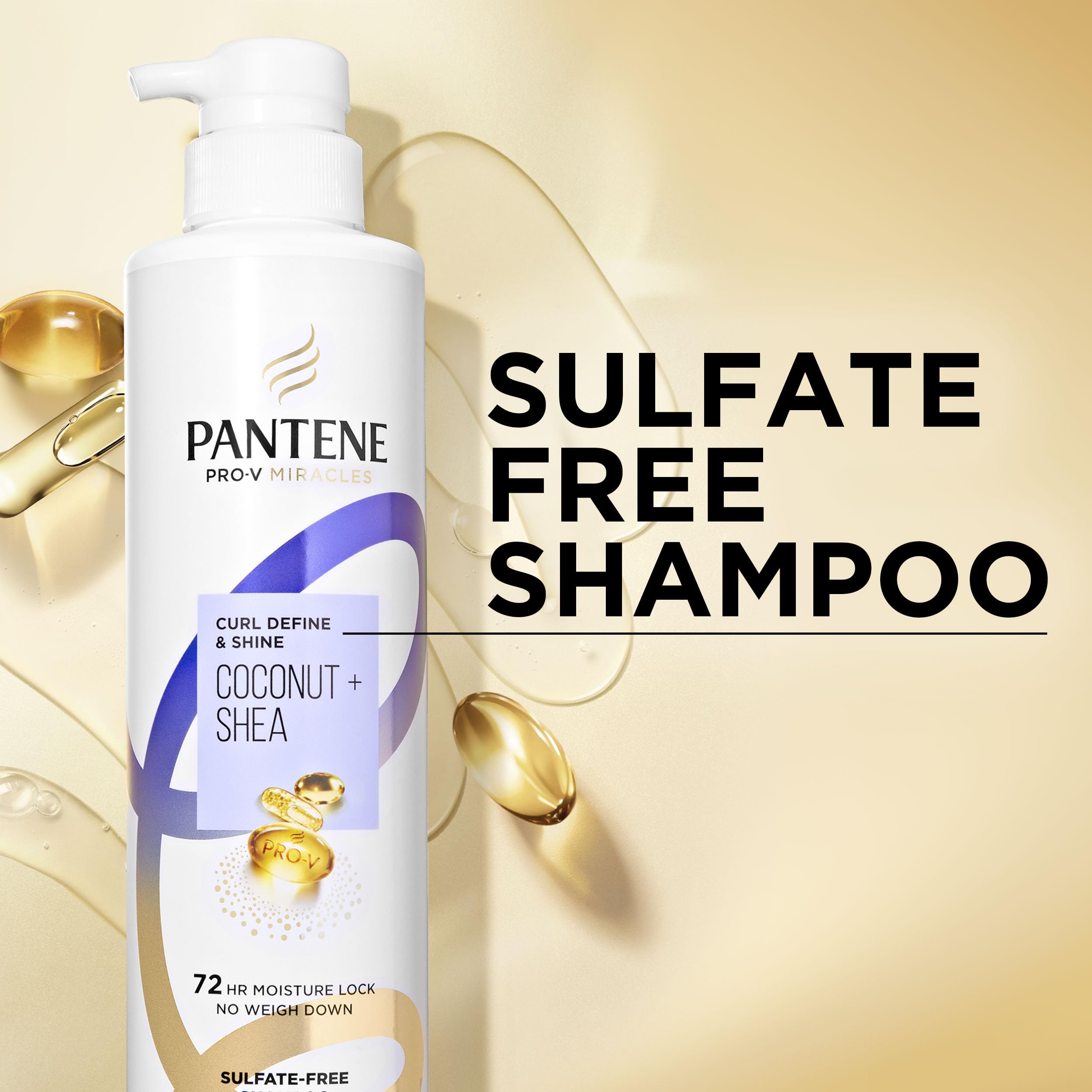 Pantene Pro-V in-shower use on curly hair reducing tangles and frizz