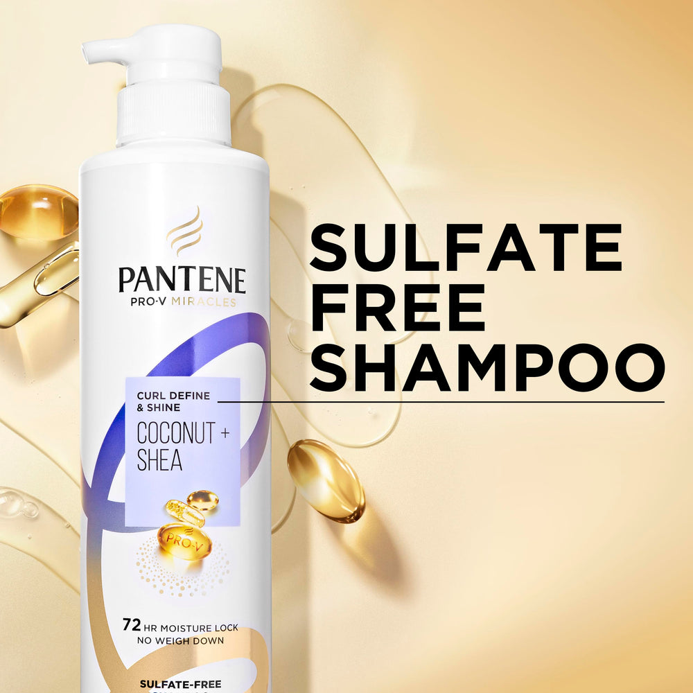 Pantene Pro-V in-shower use on curly hair reducing tangles and frizz