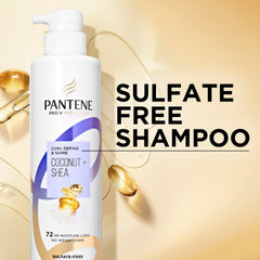 Pantene Pro-V in-shower use on curly hair reducing tangles and frizz