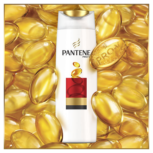 Pantene bottle pump closeup showing easy-dispense and precise use