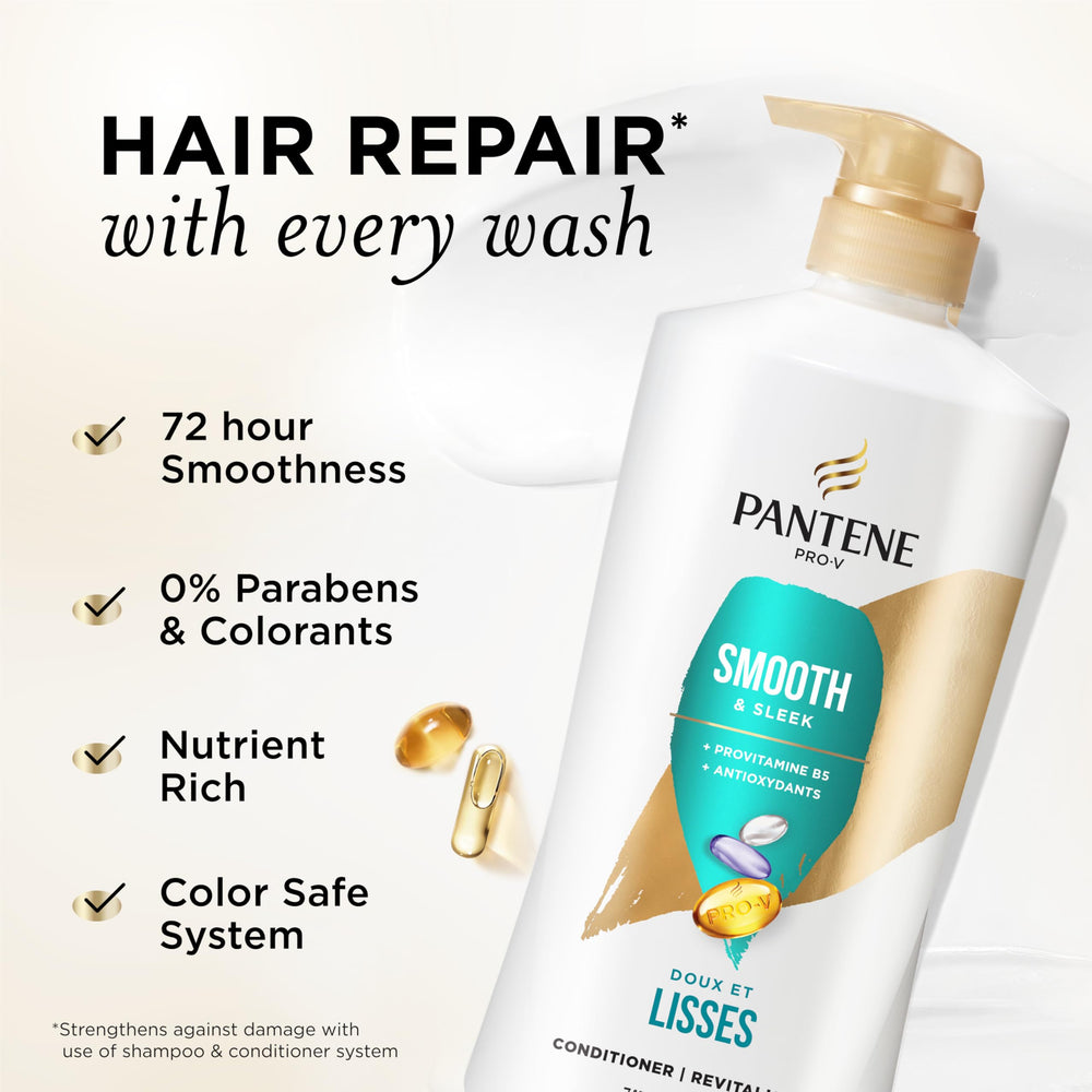 Pantene dispensing conditioner from pump for easy, mess-free application benefit