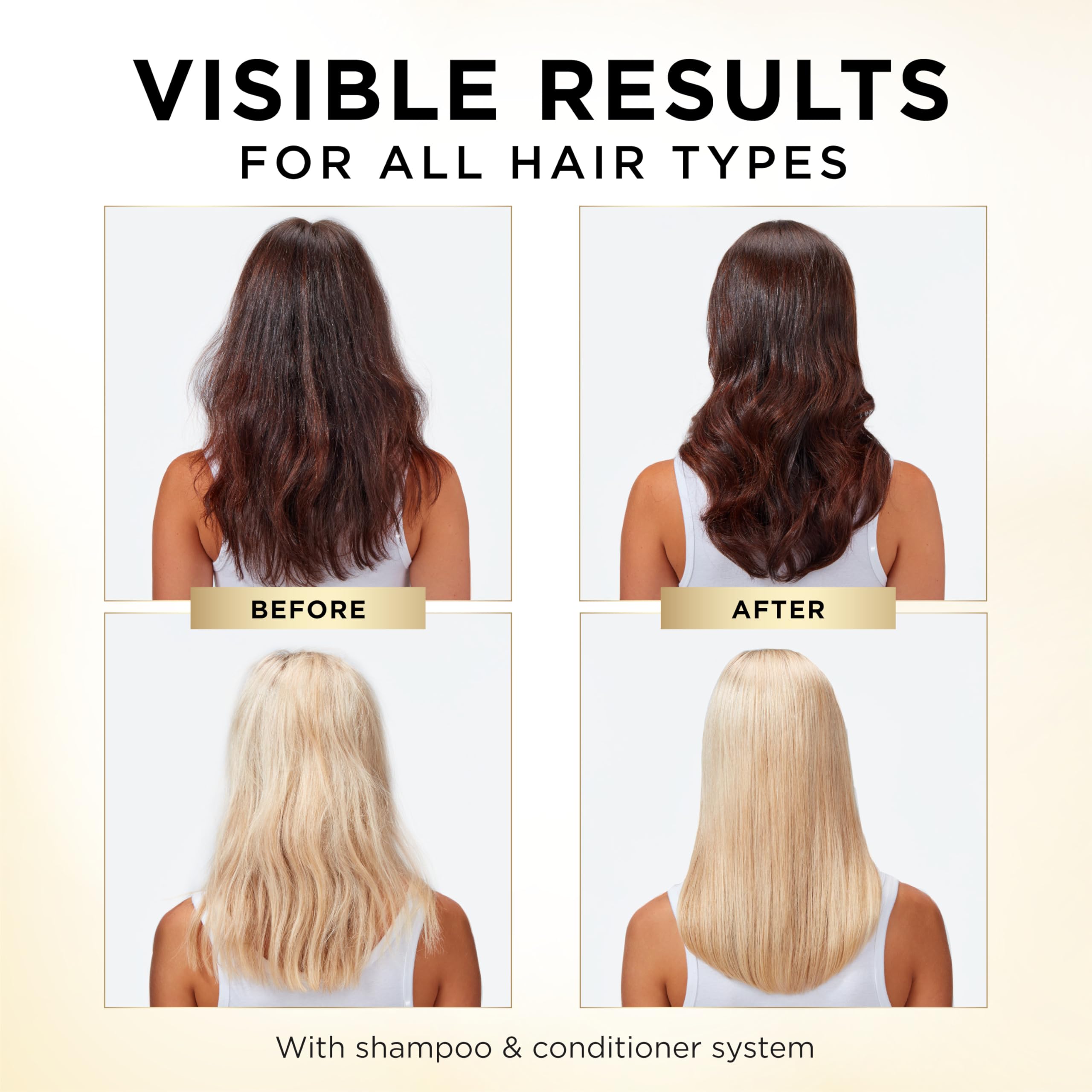 Pantene being applied to wet hair to reduce tangles and breakage
