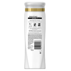Pantene being poured and lathered showing lightweight conditioning benefit