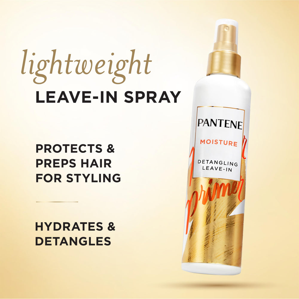 Pantene spray nozzle close-up demonstrating easy, even misting benefit