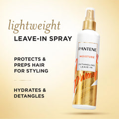 Pantene spray nozzle close-up demonstrating easy, even misting benefit