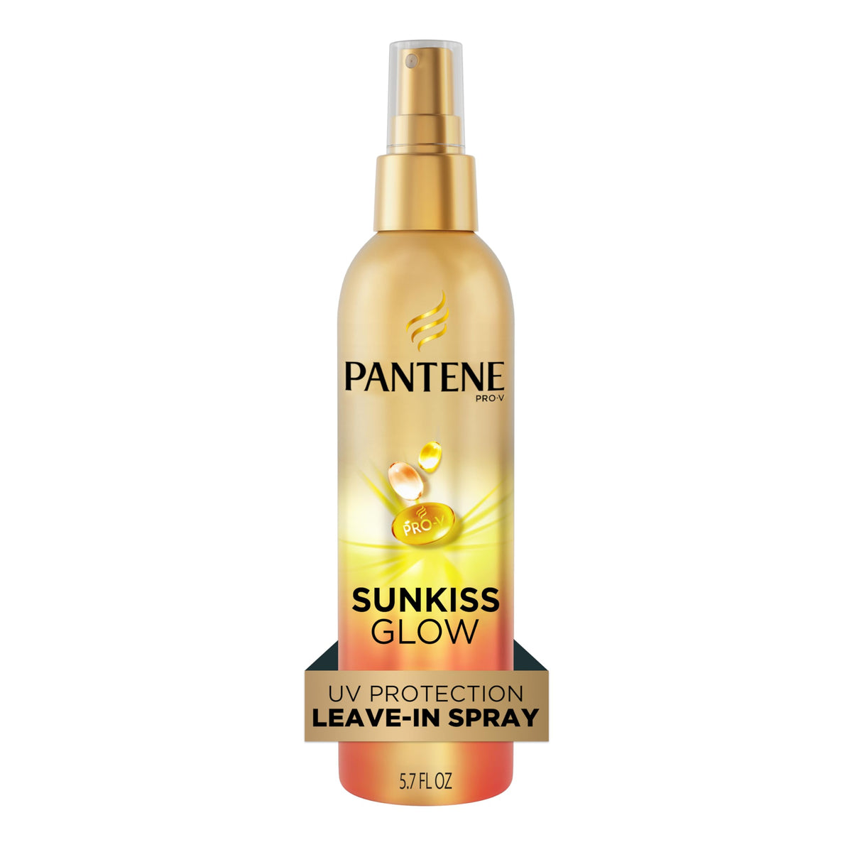 Pantene Sunkiss Glow front packaging showing bottle benefits and size
