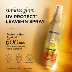 Pantene Sunkiss Glow spray action mist protecting hair outdoors