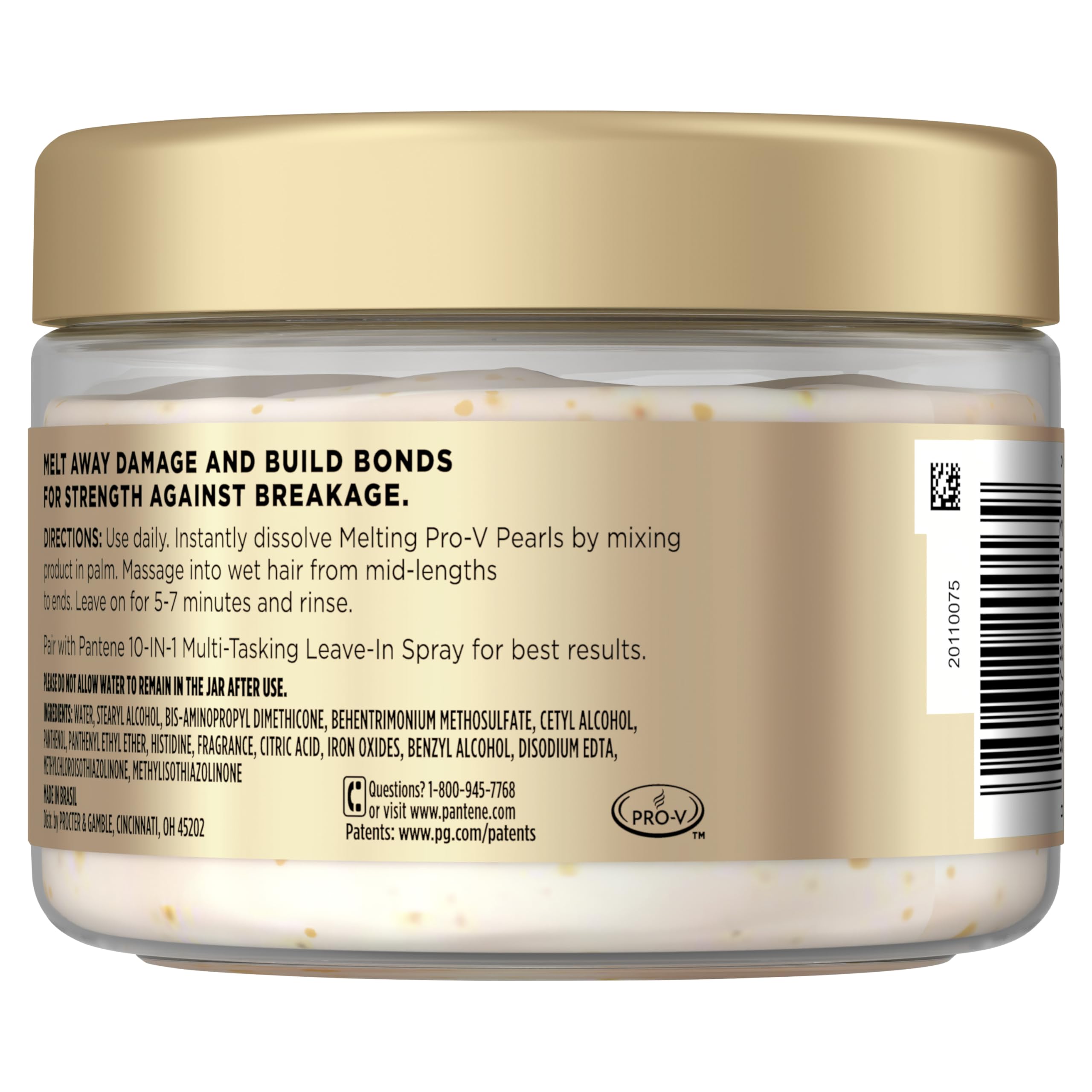 Pantene mask next to Pantene 10-1 leave-in spray to show recommended pairing