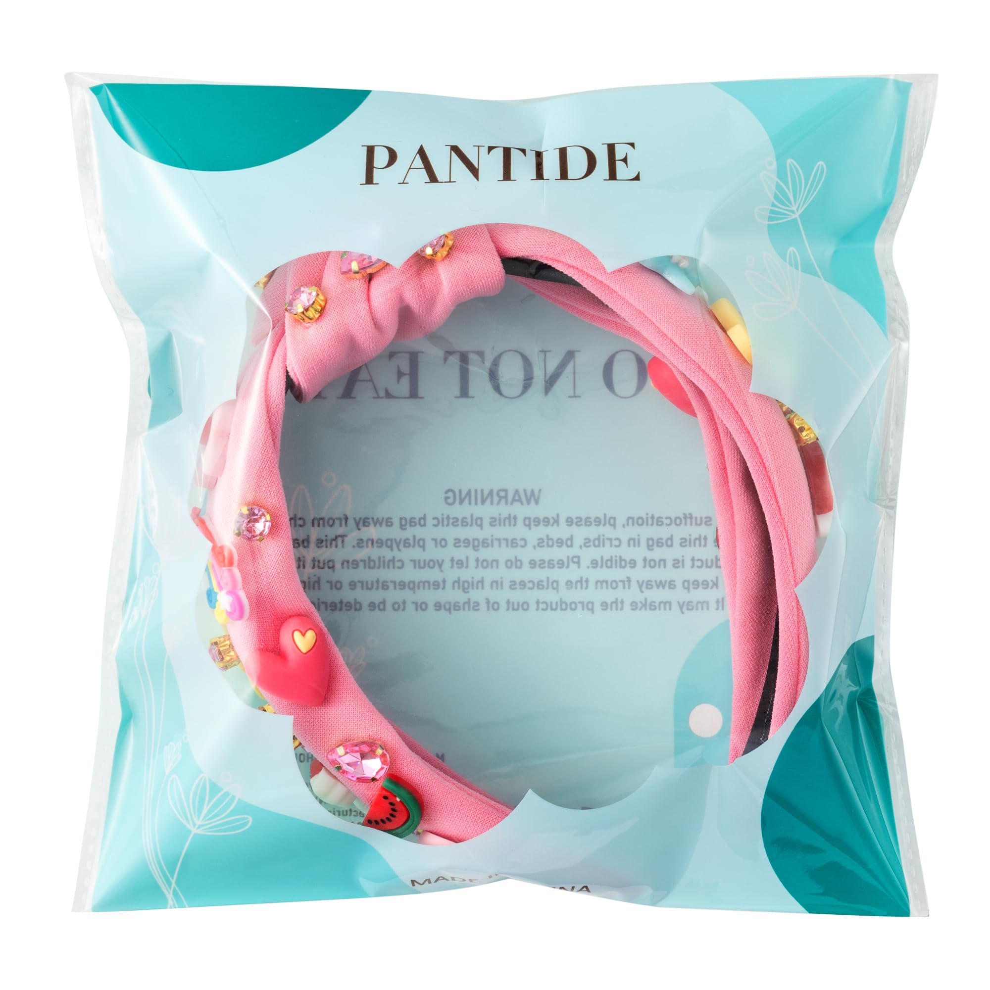 PANTIDE charms and label detail displays decorative motifs and quality stitching
