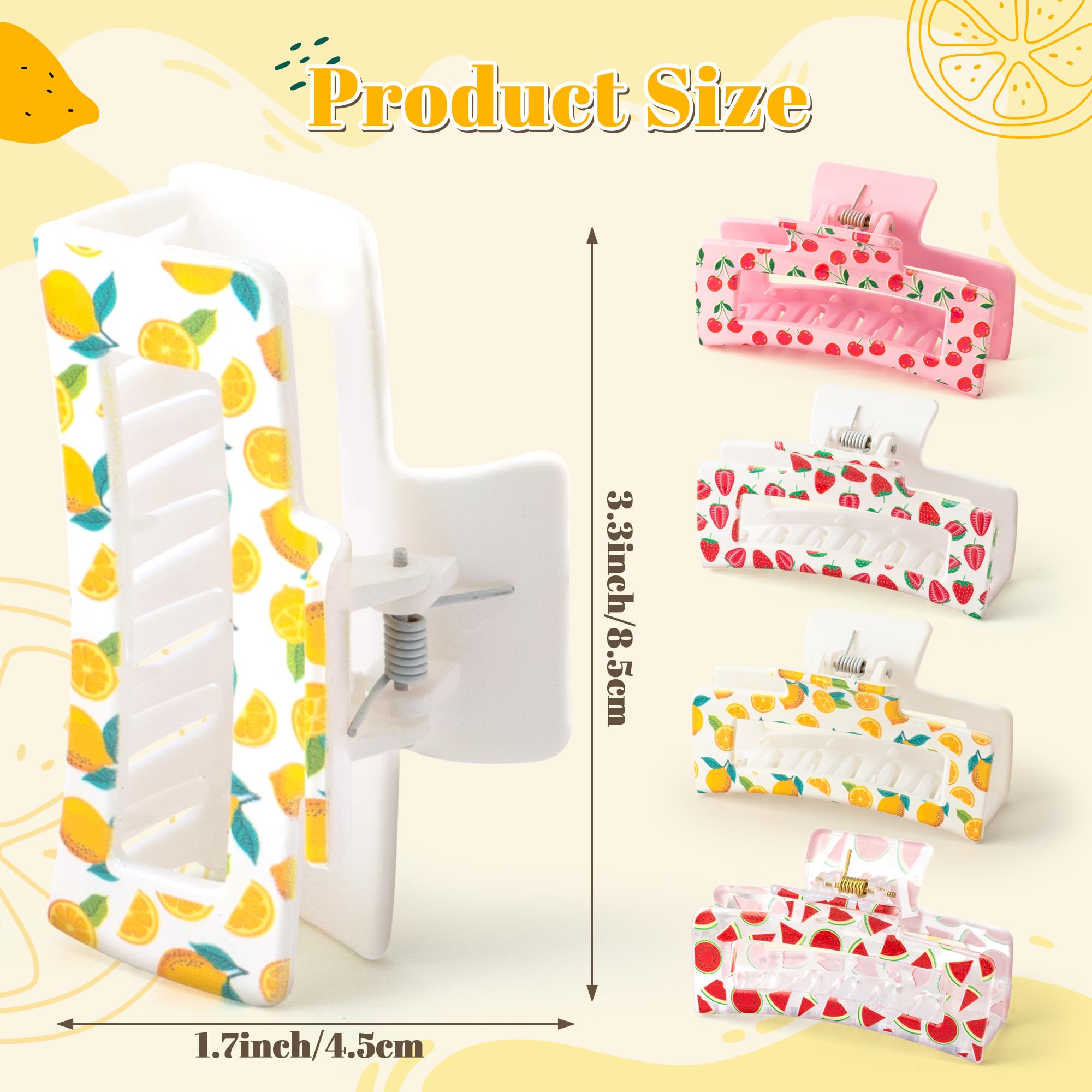 PANTIDE cherry-pattern clip close-up emphasizing grip teeth for secure hold and comfort