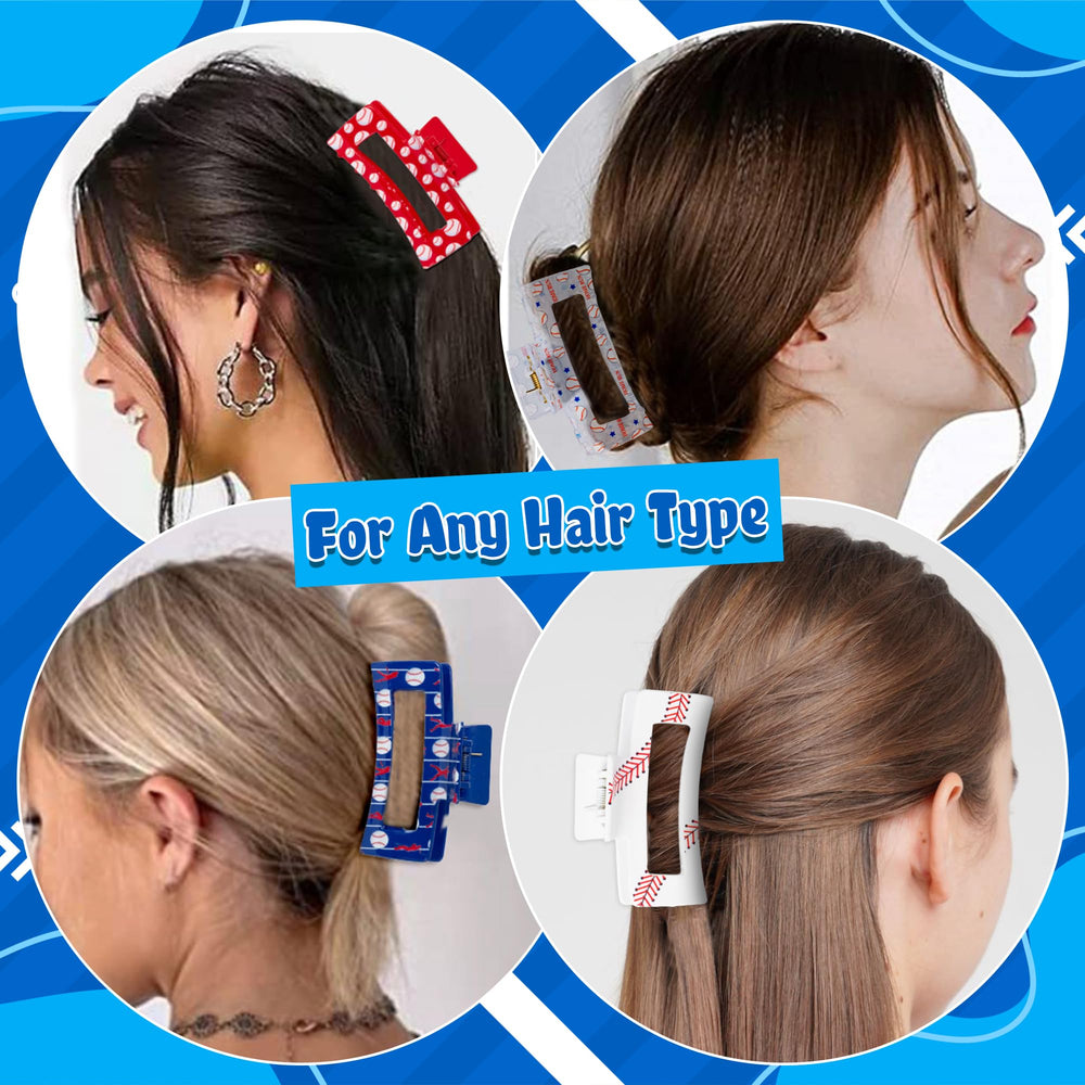 PANTIDE color spread of red clear navy white clips offering team-coordinate styling benefit