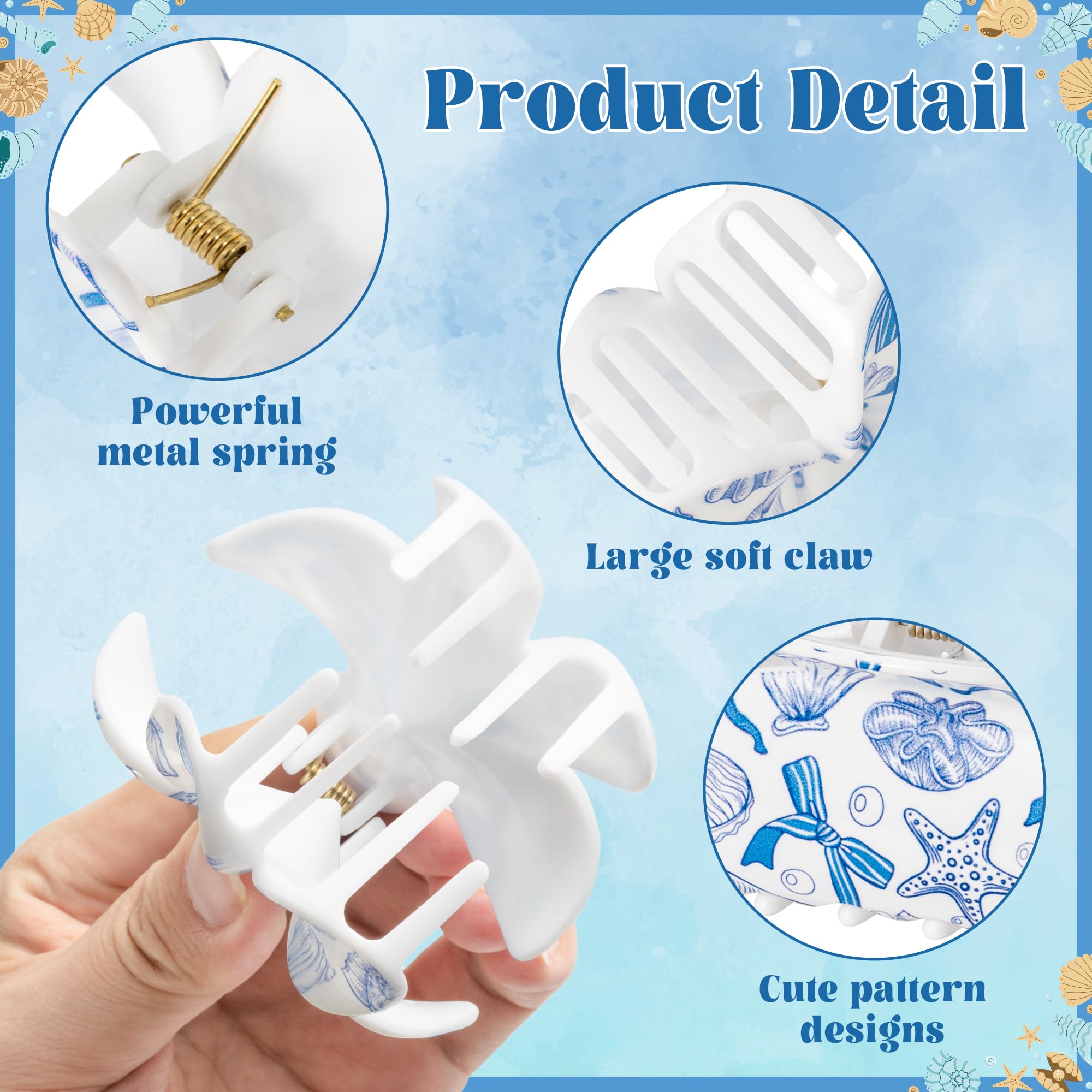 PANTIDE flower-shaped clip front shot, demonstrates compact hold for bangs