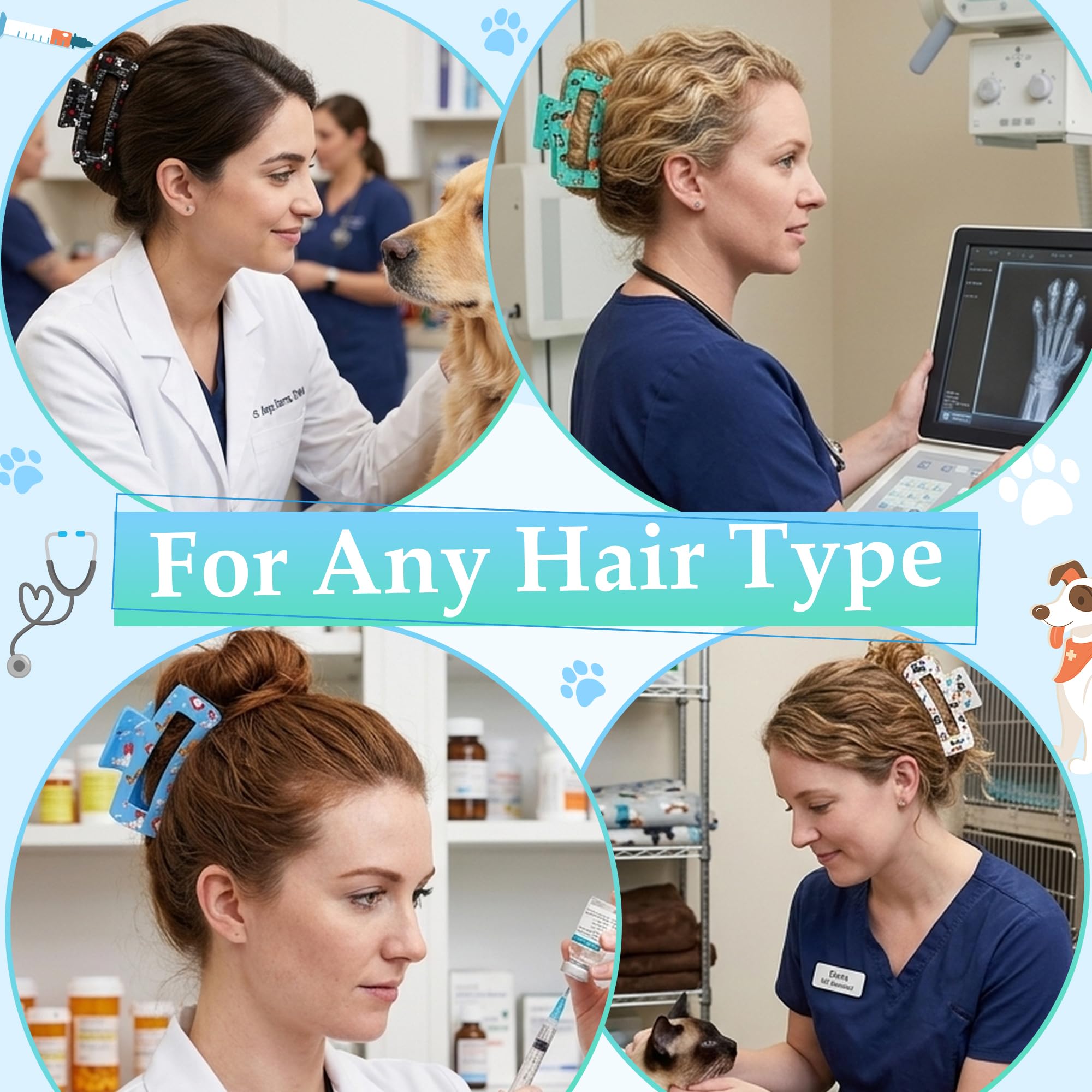 PANTIDE clip holding long hair illustrating strong hold without pulling benefit