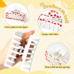 PANTIDE strawberry-pattern clip texture detail showing smooth finish and durable plastic