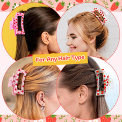 PANTIDE clip worn in hair showing comfortable everyday styling benefit