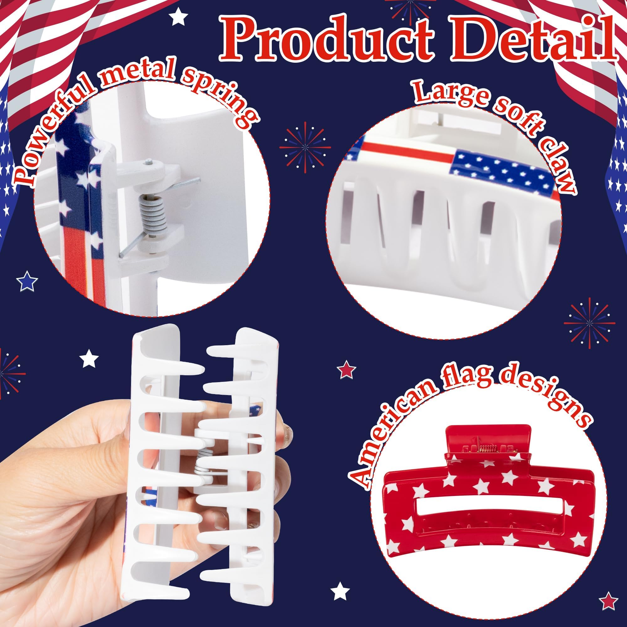 PANTIDE clip teeth and hinge close-up, secure nonslip hold benefit