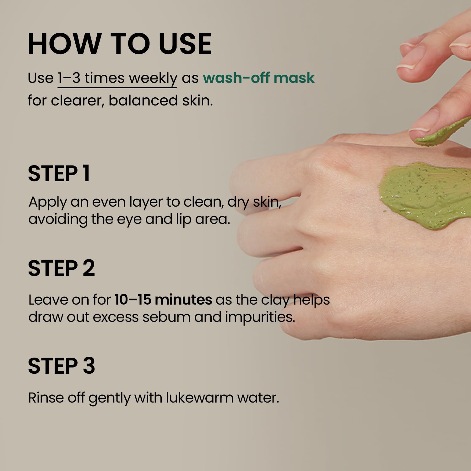 Papa Recipe mask spread on hand demonstrating smooth application and coverage