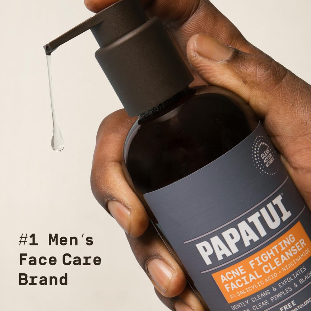 PAPATUI visual of active ingredients representing pore-clearing and hydration