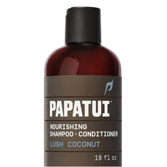 PAPATUI front bottle view showing brand and coconut benefit