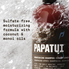 PAPATUI in shower demonstrating quick two-in-one convenience