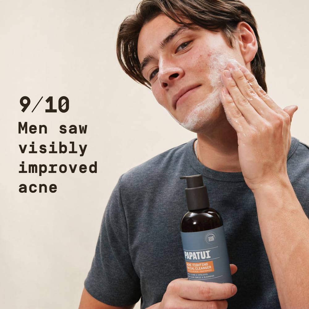 PAPATUI label with ingredient list highlighting salicylic acid and niacinamide