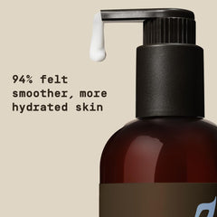 PAPATUI lotion texture on hand highlighting lightweight, fast-absorbing moisturizing feel