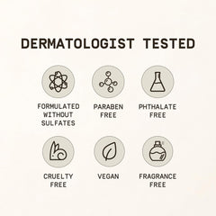 PAPATUI lather on palm illustrating lightweight, residue-free cleansing