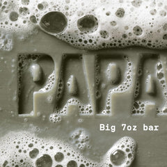 PAPATUI bar resting on draining dish to show quick drying and longer life