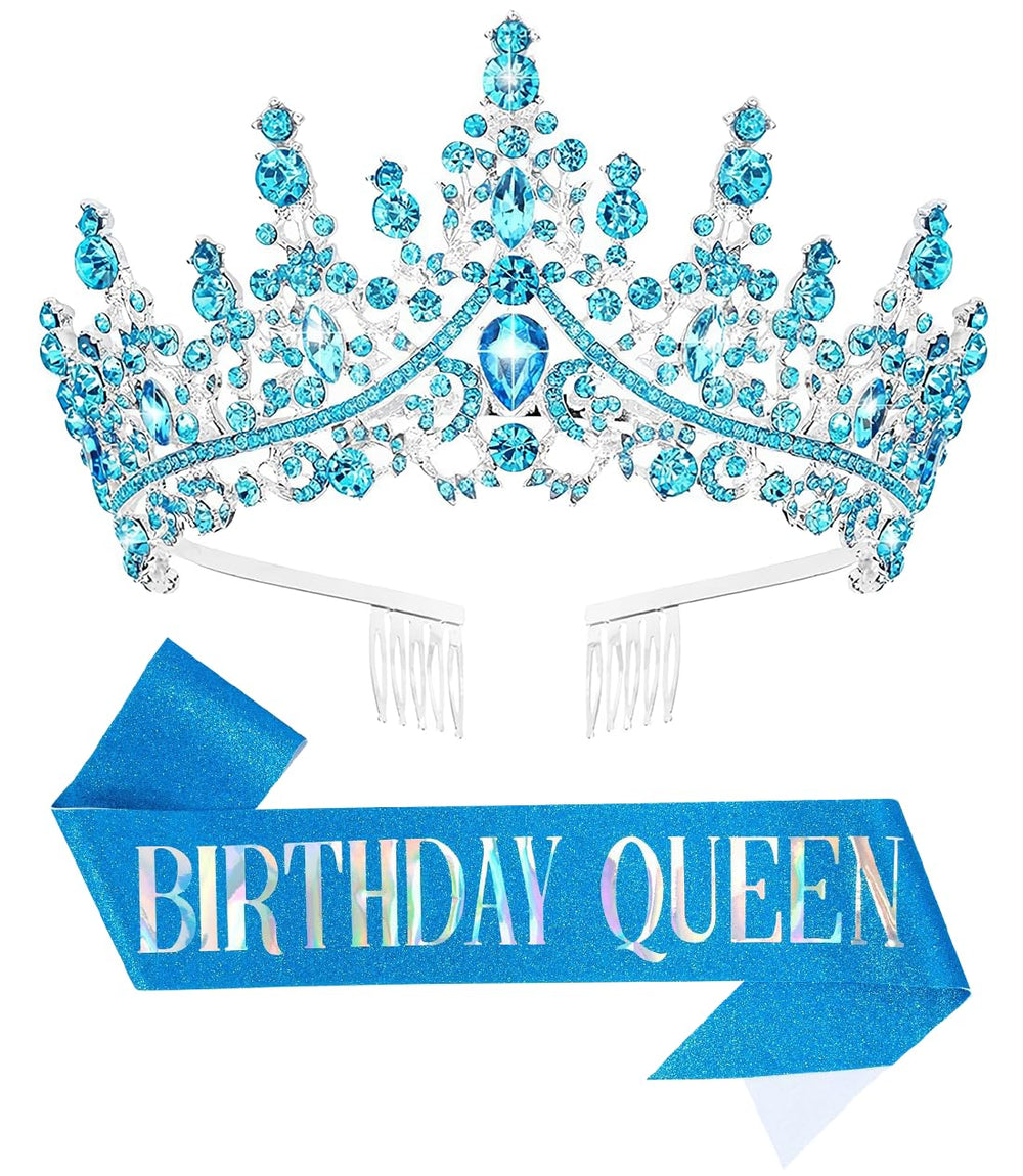 Papoopy tiara front view showing regal design and photo-ready sparkle