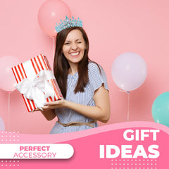 Papoopy tiara held in hand to demonstrate lightweight size and portability