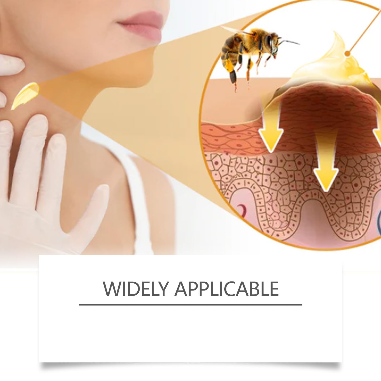 PAQIMAN cream applied to hand demonstrating fast absorption benefit