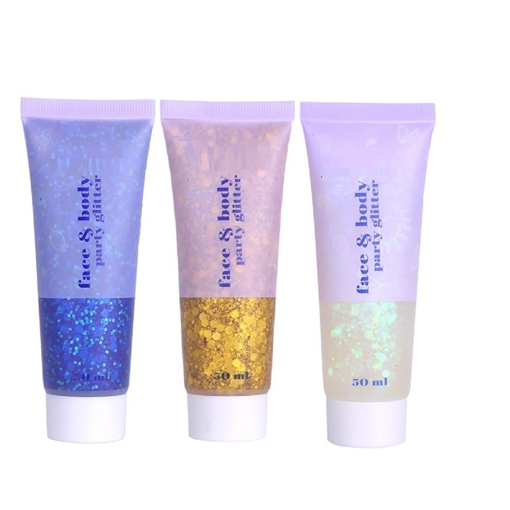 PAQIMAN front packaging showing three glitter gel shades and vibrant branding for easy choice