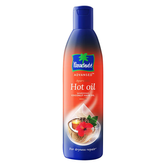 Parachute Advansed front packaging showing product benefits and size