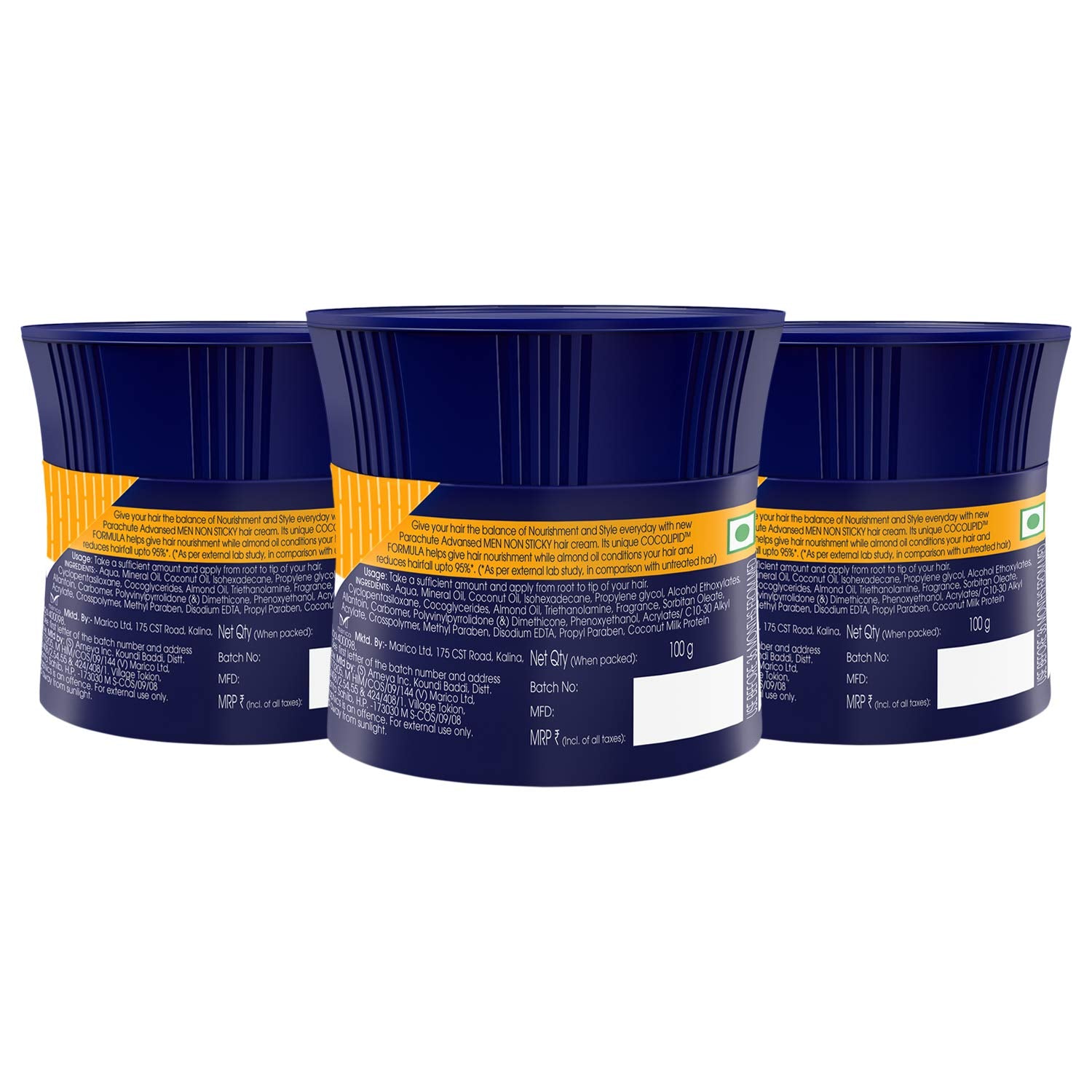 Parachute Advansed on bathroom counter styled for daily grooming convenience