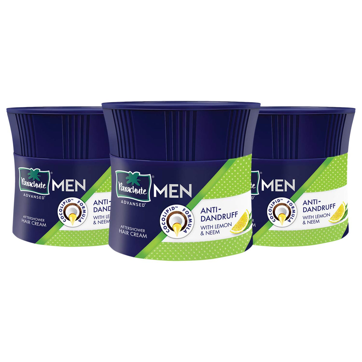 Parachute Advansed front packaging showing product and benefit of dandruff control