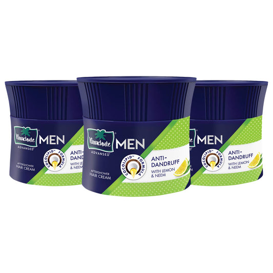 Parachute Advansed front packaging showing product and benefit of dandruff control